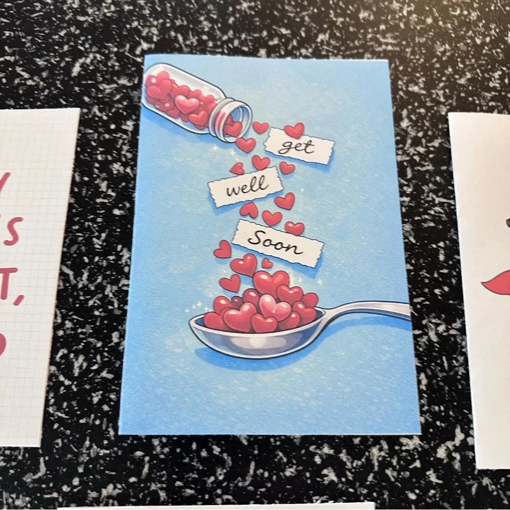 Handmade Greeting Cards Set Of 5 NEW